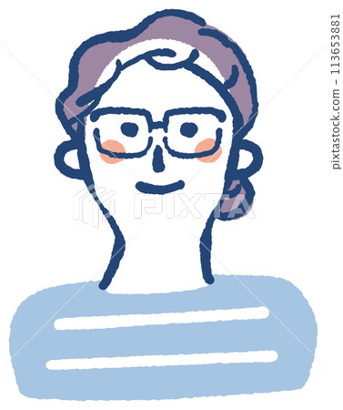 不錯的獨立成年女性或母親插畫素材 113653881