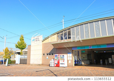 愛知縣名古屋市青波線荒子站風景 愛知縣名古屋市青波線荒子站風景 113655512