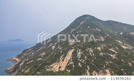 Luxury Villas and Rocky Coast of the Island in Shek O, March 29 2024 113656162