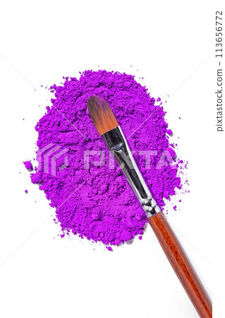 dry pink pigment, pink ultramarine, pink ochre, purple on a white background dry pink pigment, pink ultramarine, pink ochre, purple on a white background 113656772