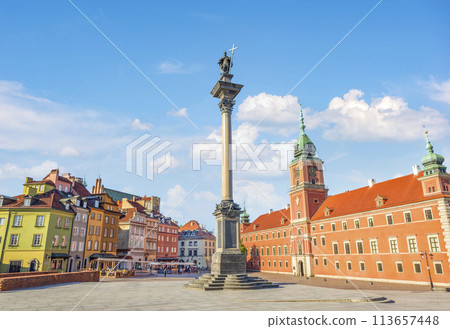 Colorful Old Warsaw 113657448