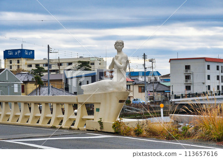 下田人魚橋(新下田橋) 靜岡縣下田市 下田人魚橋(新下田橋) 靜岡縣下田市 113657616