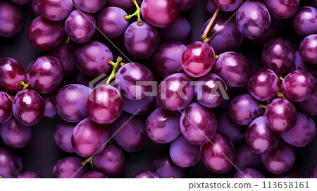 Close up red grapes background 113658161