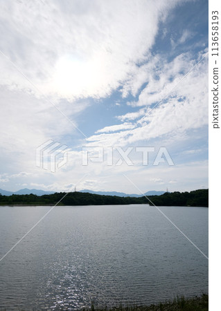 三重縣四日市市_伊坂水壩自行車公園附近的西景1_2023_6月 三重縣四日市市_伊坂水壩自行車公園附近的西景1_2023_6月 113658193