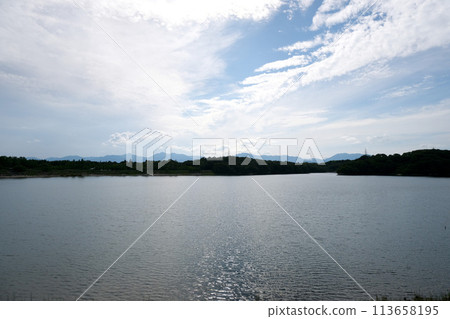 三重縣四日市市_伊坂水壩自行車公園附近的西景2_2023_June 三重縣四日市市_伊坂水壩自行車公園附近的西景2_2023_June 113658195