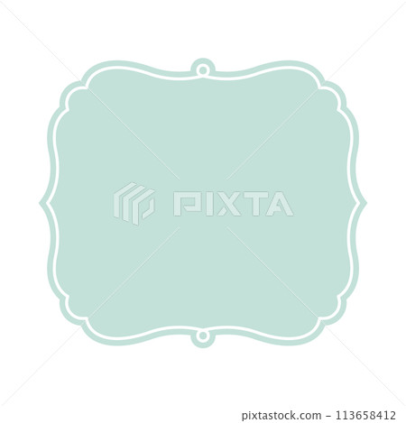 Elegant frame illustration vector material Elegant frame illustration vector material 113658412