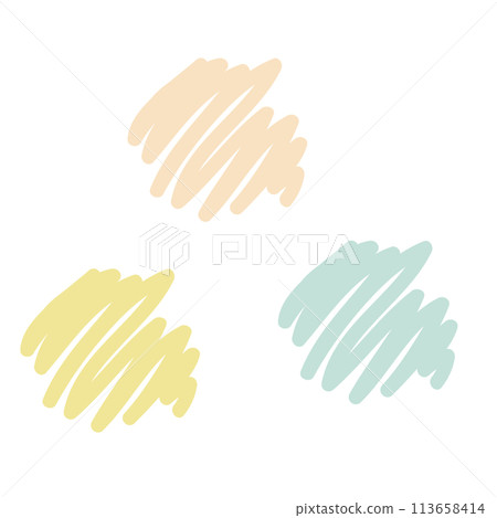 Cute handwritten heading set illustration vector material Cute handwritten heading set illustration vector material 113658414