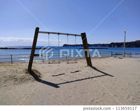 眺望大海的海濱鞦韆公園 千葉縣 勝浦市觀光 高磯公園 眺望大海的海濱鞦韆公園 千葉縣 勝浦市觀光 高磯公園 113659117