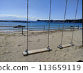 Beach swing, refreshing, freedom, healing 113659119