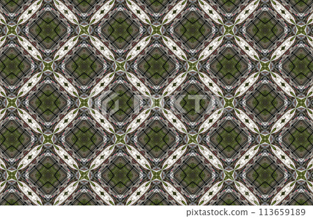Image of geometric seamless pattern. Kaleidoscopic background Image of geometric seamless pattern. Kaleidoscopic background 113659189