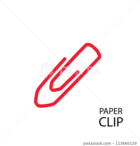 Note Paper Clips Isolated, Paperclips Set, Color Clips, Colorful Stationary, Paperclips Office Equipment 113660129