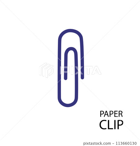 Note Paper Clips Isolated, Paperclips Set, Color Clips, Colorful Stationary, Paperclips Office Equipment 113660130