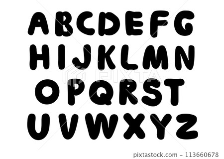 Hand Drawn Alphabet Isolated, Handdrawn Letters, Creativity ABC, Simple Lettering, Alphabet Isolated Hand Drawn Alphabet Isolated, Handdrawn Letters, Creativity ABC, Simple Lettering, Alphabet Isolated 113660678