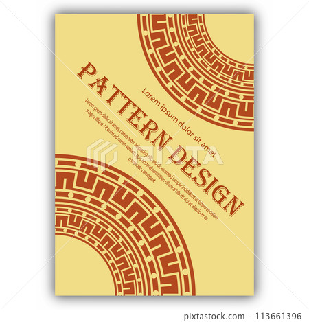 Circular ornament. The idea of a banner, brochure, catalog, or booklet. A template for creative design Circular ornament. The idea of a banner, brochure, catalog, or booklet. A template for creative design 113661396