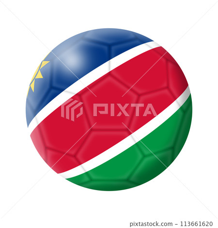 Namibia soccer ball football with clipping path 113661620