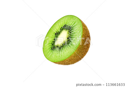 Kiwi illustration realistic white background Kiwi illustration realistic white background 113661633