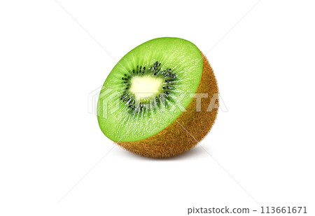 獼猴桃插圖現實白色背景 獼猴桃插圖現實白色背景 113661671
