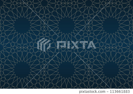 Islamic background with traditional style arabic. Seamless pattern for card, background, fabric or abstract design. Muslim ornament. 113661883
