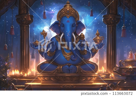 Elephant God Ganesha Elephant God Ganesha 113663072