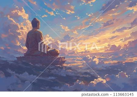 Buddha in the clouds Buddha in the clouds 113663145