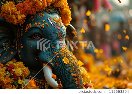 elephant Ganesha 113663204