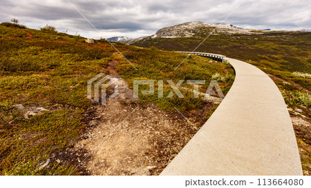 Vedahaugane rest stop in Norway Vedahaugane rest stop in Norway 113664080