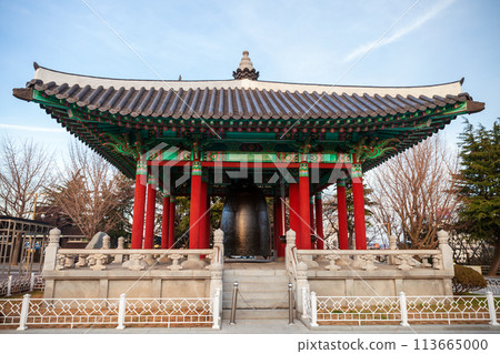 The bell pavilion. Yongdusan Park, Busan, South Korea The bell pavilion. Yongdusan Park, Busan, South Korea 113665000