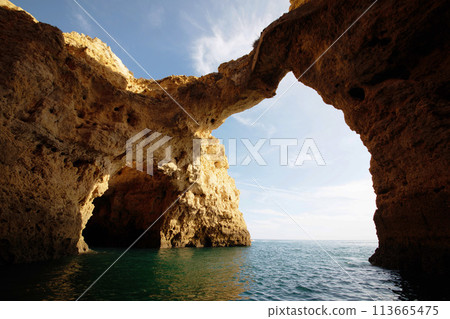 Rocky beach Lagos Portugal Rocky beach Lagos Portugal 113665475