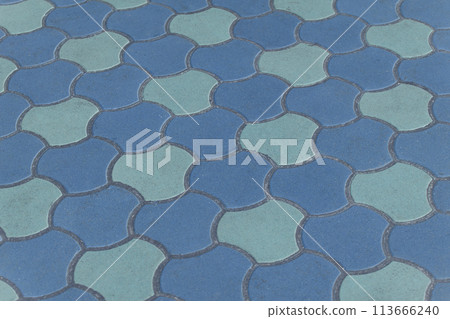 Blue Navy Abstract Pattern Stone Paving Slab Mosaic Street Design City Surface Texture Background Tile Blue Navy Abstract Pattern Stone Paving Slab Mosaic Street Design City Surface Texture Background Tile 113666240