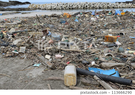 Coastal wreckage Environmental problems Garbage problems Coastal wreckage Environmental problems Garbage problems 113666290