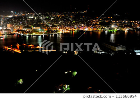Nagasaki cityscape: Beautiful night view 113666954