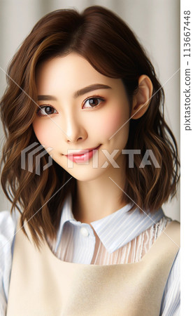 A beautiful woman clipart 113667448