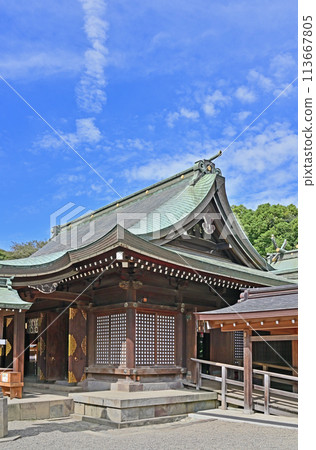 中山道大宮宿散步/武藏一宮冰河神社參拜殿 中山道大宮宿散步/武藏一宮冰河神社參拜殿 113667805