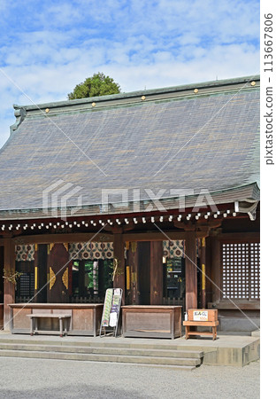 中山道大宮宿散步/武藏一宮冰河神社參拜殿 113667806