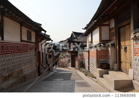 韓國首爾老私人住宅街景 113668098