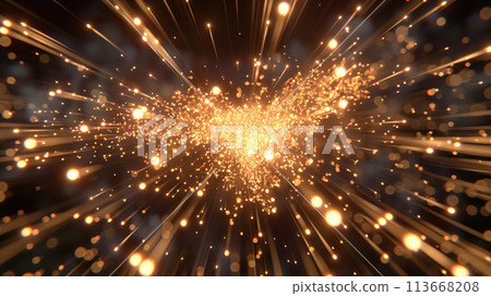 Dynamic Visual, Fiery Display, Fast Exploding Particles with Glowing Sparks, Generative AI Dynamic Visual, Fiery Display, Fast Exploding Particles with Glowing Sparks, Generative AI 113668208