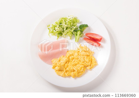 炒蛋（早餐盤） 113669360