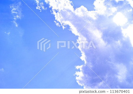 藍色的天空和雲圖像 藍色的天空和雲圖像 113670401