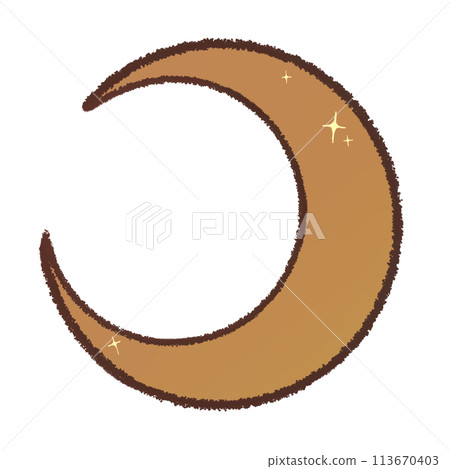 童話和圖畫書的簡單月亮插圖 童話和圖畫書的簡單月亮插圖 113670403