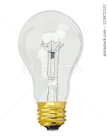 Light bulb (off) transparent 113672122