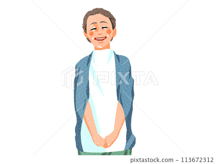 微笑的祖母 微笑的祖母 113672312