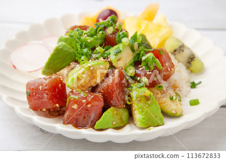 Ahi poke bowl Ahi poke bowl 113672833