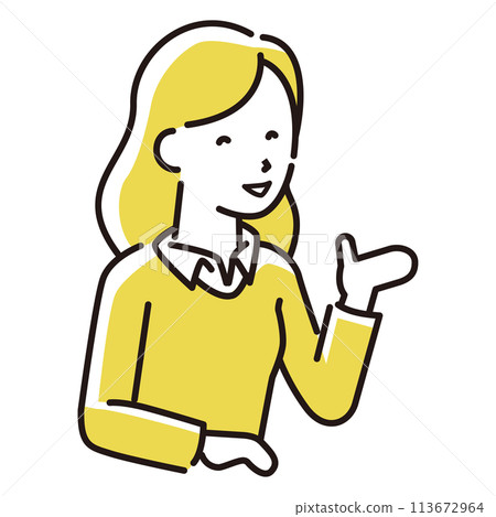 標準和知名人士插畫女人的求婚 標準和知名人士插畫女人的求婚 113672964