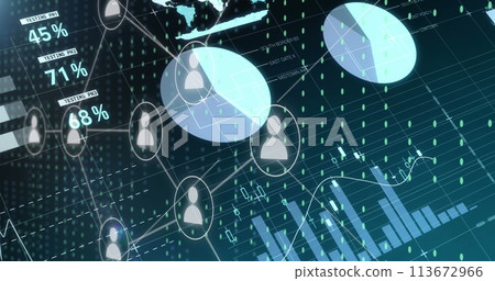 Image of connections and data processing 113672966