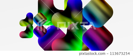 a bunch of colorful balls are floating in the air a bunch of colorful balls are floating in the air 113673254