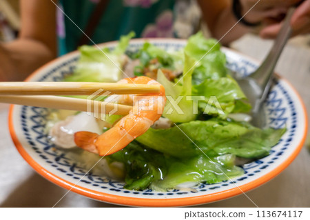 Vietnamese pho at a restaurant 113674117