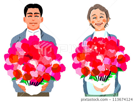 贈送花束 贈送花束 113674124