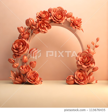 3d Beautiful flowers Backgrounds wallpaper 113676435