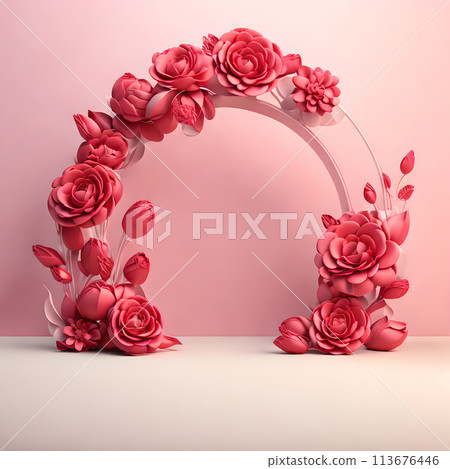 3d Beautiful flowers Backgrounds wallpaper 113676446