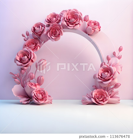 3d Beautiful flowers Backgrounds wallpaper 113676478